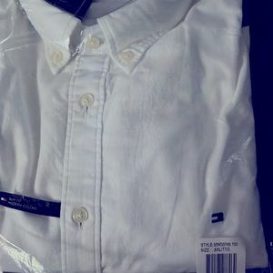 Tommy Hilfiger XXL Slim Fit Stretch Cotton Oxford Shirt